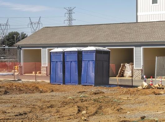 the number of construction portable toilets required depends on the number of staff members and the duration of the project